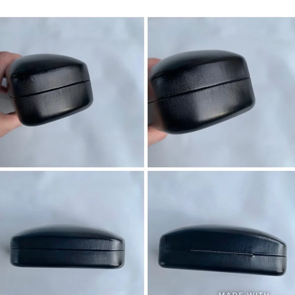Coach Leather Sunglasses Large Case Black